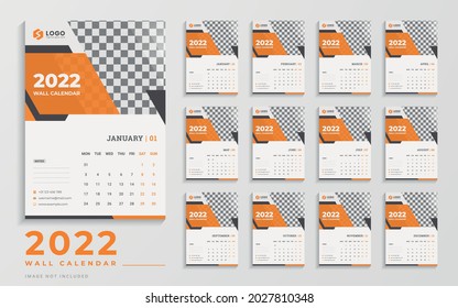 Clean Elegance 2022 Wall Calendar Design