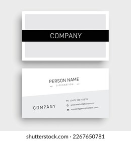 Clean elegant business card design template