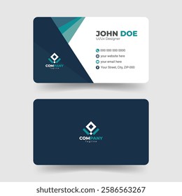 Clean and Elegant Business Card Design Layout