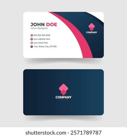 Clean Elegant Business Card Template Design
