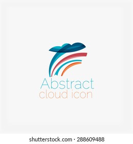 Logotipo geométrico abstracto en forma de círculo elegante y limpio. Universal para cualquier idea. Ilustración del vector