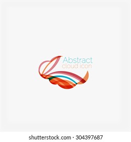 Rein elegantes kreisförmiges abstraktes geometrisches Logo. Für jede Idee universell. Vektorgrafik