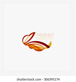 Logotipo geométrico abstracto en forma de círculo elegante y limpio. Universal para cualquier idea. Ilustración del vector