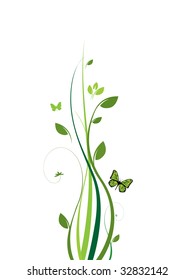 Clean elegant floral design.