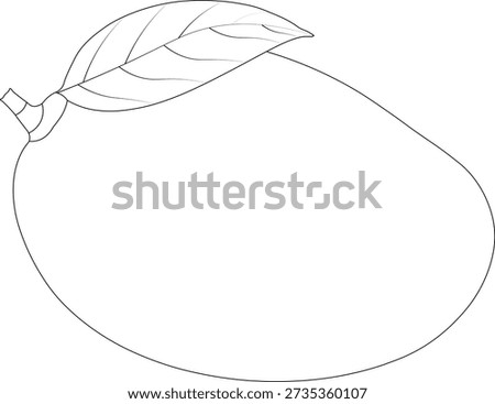 clean and elegant line art illustration of a mango fruit with a leaf in a botanical outline style. This minimal black and white contour drawing highlights the natural shape, texture, and organic beauty of a tropical mango. The simple yet expressive lines give the design a modern, artistic, and timeless look that works perfectly across both digital and print media.

The mango is widely known as a symbol of freshness, sweetness, summer, and tropical lifestyle. In this illustration, the focus on the outline form creates a sense of purity and simplicity, making it ideal for brands and creatives who prefer minimal aesthetics. The absence of color allows the design to be easily adapted to different backgrounds, themes, and layouts, whether it is used on light, dark, or textured surfaces.

This artwork is perfect for use in logo design, food and beverage packaging, organic product branding, farmers market labels, juice bar menus, cafe identity, wellness and nutrition projects, and eco-friendly campaigns. It can also be applied to posters, wall art, greeting cards, notebooks, tote bags, t-shirts, tattoo designs, and stationery items where a clean and modern visual style is needed.
