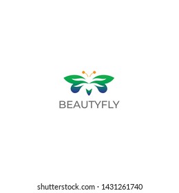 clean and elegant logo design with butterfly