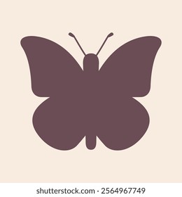 Clean and elegant monarch butterfly shape illustration. Versatile vector that highlights the butterfly iconic wings leaving room for your creativity. 100% customizable for logos, icons or creativity