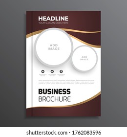 Diseño de folleto elegante profesional sencillo y moderno