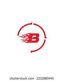 Una plantilla de logotipo vectorial de letra B, limpia y elegante, con forma profesional