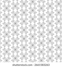 A clean and elegant set of seamless geometric patterns featuring minimalist line-based designs