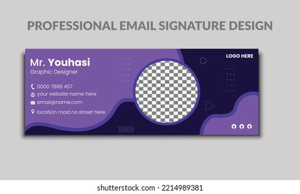 Clean Email Signature Design template 