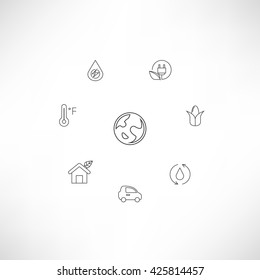clean energy concept icons