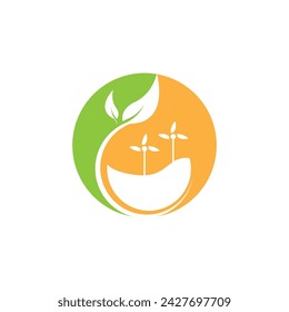 Clean Energy  Eco green leaf vector illustration