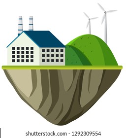 Clean energy floating island
