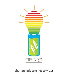 Clean energy graphic design, Vector illustration