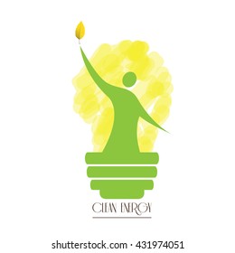 Clean energy graphic design, Vector illustration