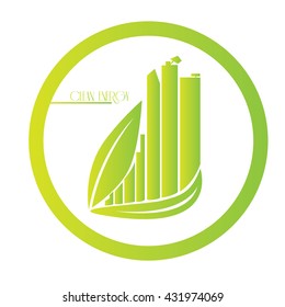 Clean energy graphic design, Vector illustration