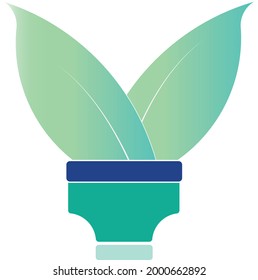 Clean Energy Green Icon to save energy in the world
