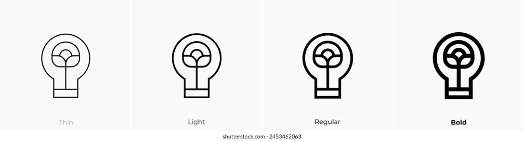clean energy icon. Thin, Light Regular And Bold style design isolated on white background