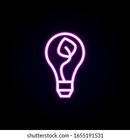 clean energy lam icon. Simple outline vector of Ecology set for UI and UX, website or mobile application