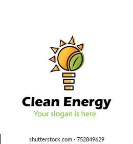 Clean Energy. Light Bulb.Ecology.
