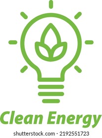 Clean Energy Logo Beautiful Eidtable Logo Stock Vector (Royalty Free ...