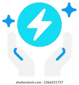 Clean energy  object illustration  icon