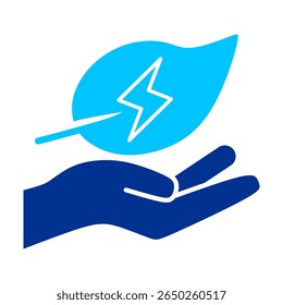 Clean Energy Simple Icon Vector Illustration Concept