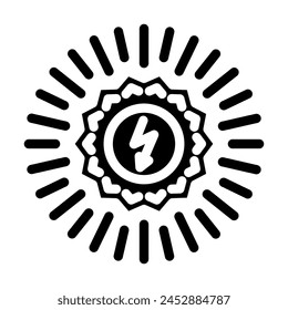 clean energy solar panel glyph icon vector. clean energy solar panel sign. isolated symbol illustration