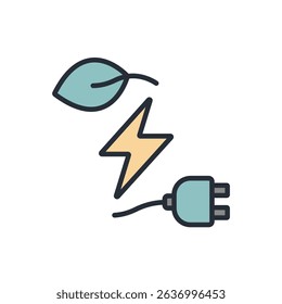 clean energy transition icon collection .design style with background