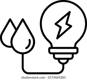 Clean Energy vector icon. Can be used for printing, mobile and web applications.