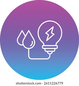 Clean Energy vector icon. Can be used for printing, mobile and web applications.