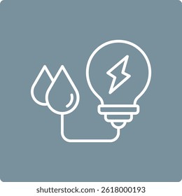 Clean Energy vector icon. Can be used for printing, mobile and web applications.