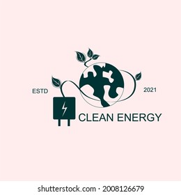 Energía limpia Vintage creativo vector de diseño 