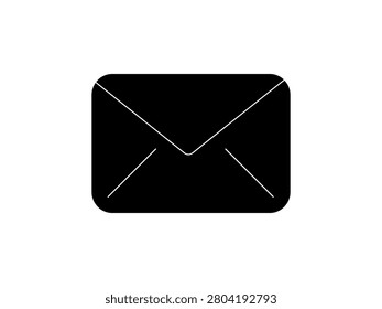 Clean envelope mail icon vector optimized for web and mobile applications featuring modern communication symbolism and user interface usability