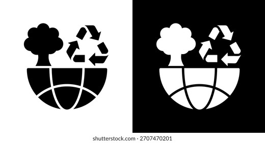 Ilustração do vetor do ícone Limpar ambiente. Design De Estilo Plano Criado Para Flexibilidade Criativa Em Versões Claras E Escuras.