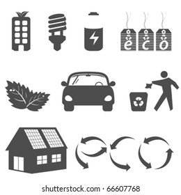Clean environment symbols in grayscale