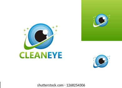 Clean Eye Logo Template Design Vector, Emblem, Design Concept, Creative Symbol, Icon