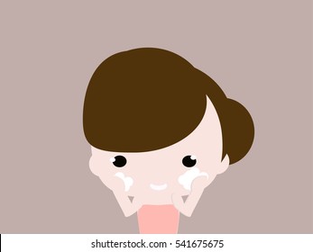 clean face vector