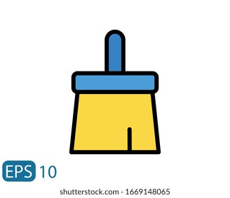 sauberes, voll ausgefülltes Symbol auf weißem Hintergrund. EPS10
