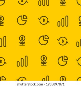 Clean Finance and Business Seamless Pattern Background