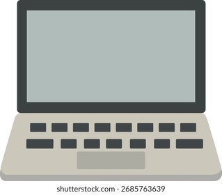 Saubere flache Vektor Büro Laptop und Computer