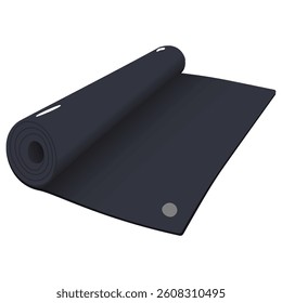 Clean Flat Yoga Mat Illustration for Exercise and Relaxation