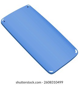 Clean Flat Yoga Mat Illustration for Exercise and Relaxation