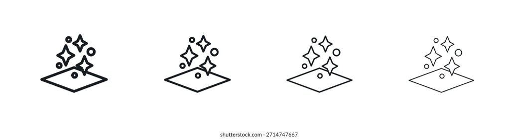 Clean floor surface icon Eps10. icons graphic design