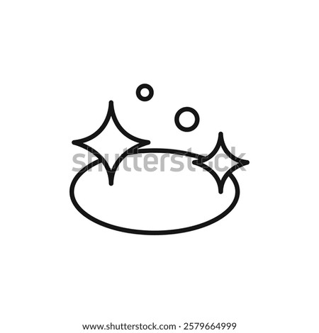 Clean floor surface icon Flat simple outline