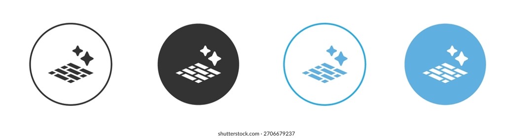Clean floor surface icon Logo Template Design set