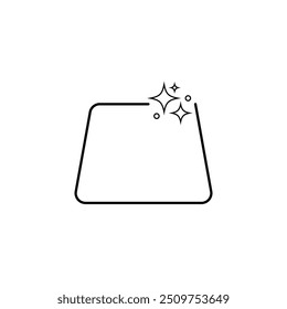 Icono limpio de la superficie del piso en el fondo blanco eps 10.