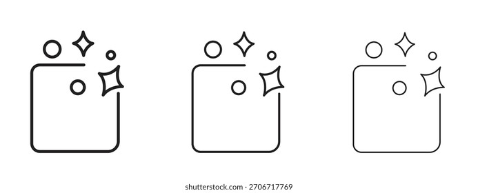 Clean floor surface icon with outline style, vector illustration designs