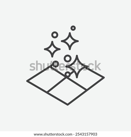 Clean floor surface icon set. vector illustration.